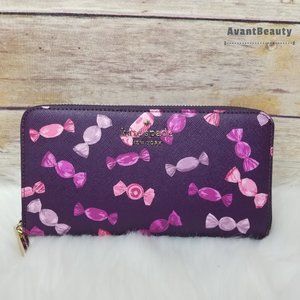 Kate Spade continental Wallet Staci Candy Pink New
